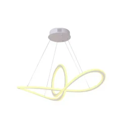 Lámpara de techo colgante Dunia LED integrado 53w 3CCT acabado blanco estilo moderno mando a distancia incluido