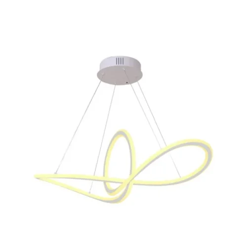 Lámpara de techo colgante Dunia LED integrado 53w 3CCT acabado blanco estilo moderno mando a distancia incluido