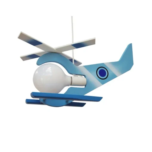 Lámpara Helicóptero libelula azul