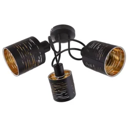 Plafón 3L Tunno negro