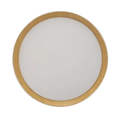 Plafón Lea Blanco / Madera 80cm