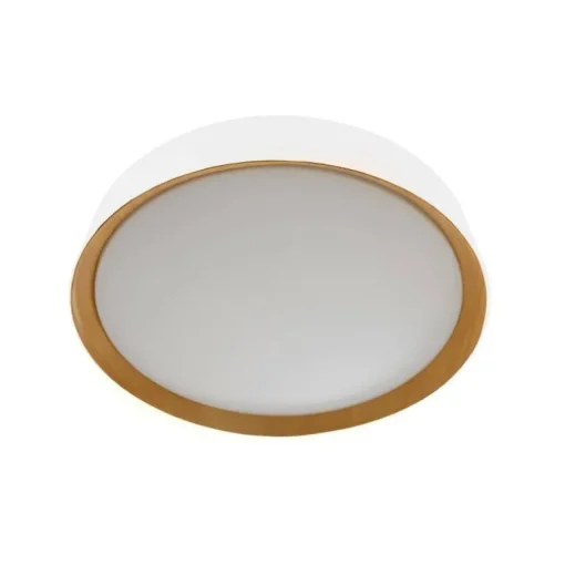 Plafón Lea Blanco / Madera 80cm