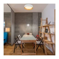 Plafón Lea Blanco/ Madera 60cm