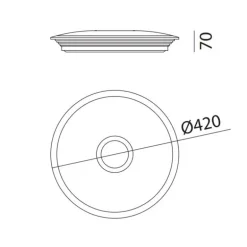 Plafón Nilo 30w