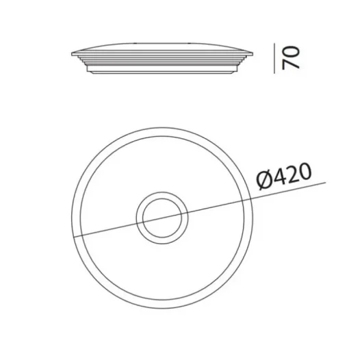Plafón Nilo 30w