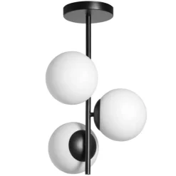 Plafón Rondo Negro 3L