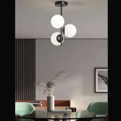 Plafón Rondo Negro 3L