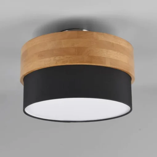 Plafón Seasons Negro/ Madera PQ