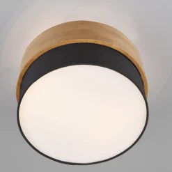 Plafón Seasons Negro/ Madera PQ