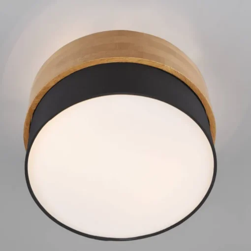 Plafón Seasons Negro/ Madera PQ