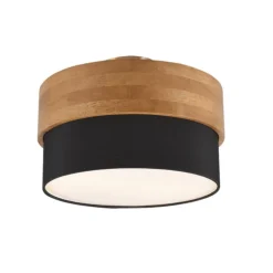 Plafón Seasons Negro/ Madera PQ