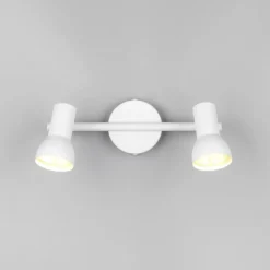Regleta de focos superficie Cantar Blanco 2L 2XGU10 focos orientables