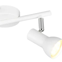 Regleta de focos superficie Cantar Blanco 2L 2XGU10 focos orientables