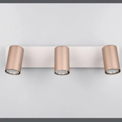 Regleta de focos superficie Marley 3L Café Orientable 3XGU10