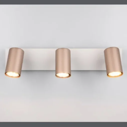 Regleta de focos superficie Marley 3L Café Orientable 3XGU10