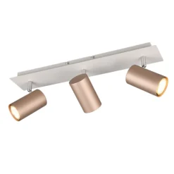 Regleta de focos superficie Marley 3L Café Orientable 3XGU10