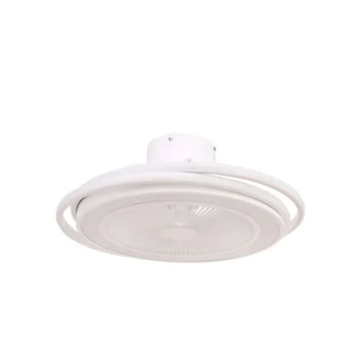 Ventilador de techo Andrea LED 45w 3CCT acabado blanco estilo moderno plafón ventilador motor DC 59cm Ø