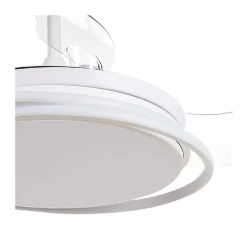 Ventilador de techo Antila blanco LED 60w 3CCT acabado blanco estilo moderno aspas plegables motor DC 106cm Ø