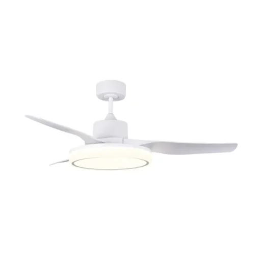 Ventilador de techo Aran Blanco LED 36w 3CCT acabado blanco estilo moderno motor DC 127cm Ø