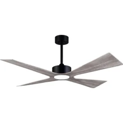 Ventilador de techo Bali gris LED 18w 3CCT acabado negro aspas gris estilo moderno motor DC apto para exterior IP44 137cm Ø