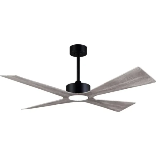 Ventilador de techo Bali gris LED 18w 3CCT acabado negro aspas gris estilo moderno motor DC apto para exterior IP44 137cm Ø