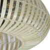 Ventilador de techo Bambú 4xE27 acabado negro madera bambú estilo rústico plafón con ventilador motor DC 50cm Ø