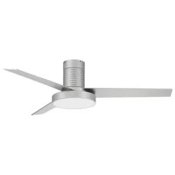 Ventilador de techo Boston plata LED 36w 3CCT acabado plata estilo moderno motor DC 132cm Ø