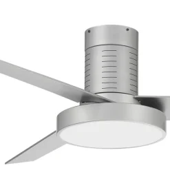Ventilador de techo Boston plata LED 36w 3CCT acabado plata estilo moderno motor DC 132cm Ø