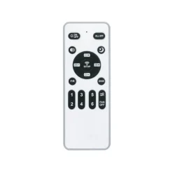 Ventilador de techo Dinirot negro LED 50W 3CCT acabado negro estilo moderno plafón con ventilador motor DC 50cm Ø