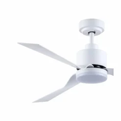 Ventilador de techo Ekos blanco LED 15w 3CCT acabado blanco estilo moderno motor DC 132cm Ø