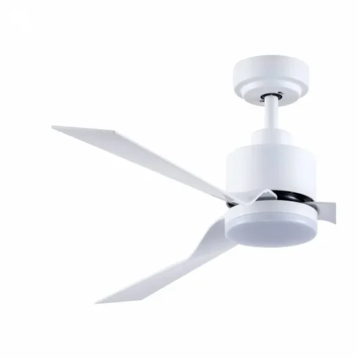 Ventilador de techo Ekos blanco LED 15w 3CCT acabado blanco estilo moderno motor DC 132cm Ø