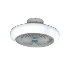 Ventilador de techo Iris LED 36w 3CCT RGB acabado blanco estilo moderno motor DC 45cm Ø