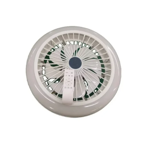 Ventilador de techo Iris LED 36w 3CCT RGB acabado blanco estilo moderno motor DC 45cm Ø