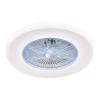 Ventilador de techo Kitale LED 45w 3CCT acabado blanco estilo moderno plafón ventilador motor DC 59cm Ø
