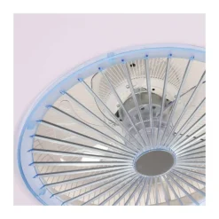 Ventilador de techo Kitale LED 45w 3CCT acabado blanco estilo moderno plafón ventilador motor DC 59cm Ø
