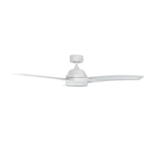 Ventilador de techo Lighter LED 24w 3CCT acabado blanco estilo moderno aspas con luz motor DC 132cm Ø