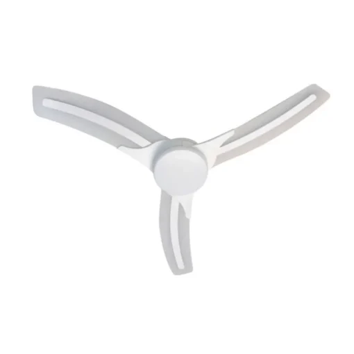 Ventilador de techo Lighter LED 24w 3CCT acabado blanco estilo moderno aspas con luz motor DC 132cm Ø