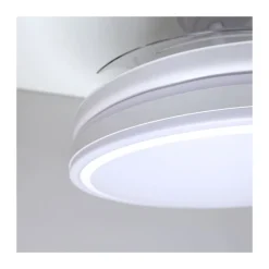 Ventilador de techo Martín blanco 72w LED integrado 3CCT acabado blanco estilo moderno aspas plegables motor DC 106cm Ø
