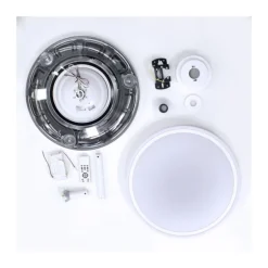 Ventilador de techo Martín blanco 72w LED integrado 3CCT acabado blanco estilo moderno aspas plegables motor DC 106cm Ø