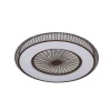 Ventilador de techo Mirabel marrón LED 40w 3CCT acabado marrón estilo moderno motor DC 56cm Ø
