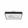 Ventilador de techo Monic LED 40w 3CCT acabado negro estilo moderno plafón con ventilador motor DC 49X49cm