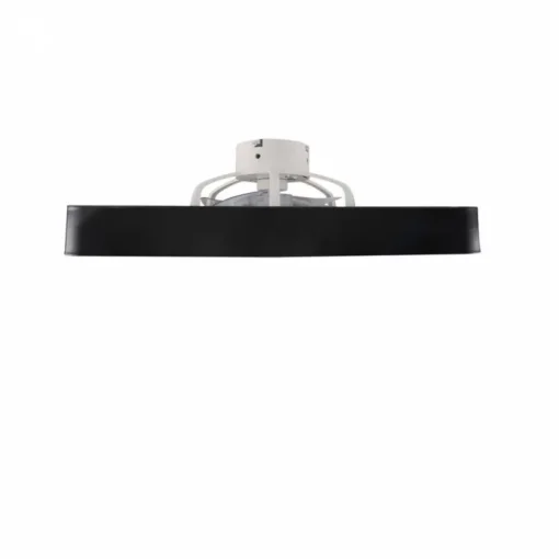 Ventilador de techo Monic LED 40w 3CCT acabado negro estilo moderno plafón con ventilador motor DC 49X49cm