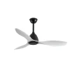 Ventilador de techo Nara acabado negro aspas acabado blanco estilo moderno motor DC 122cm Ø