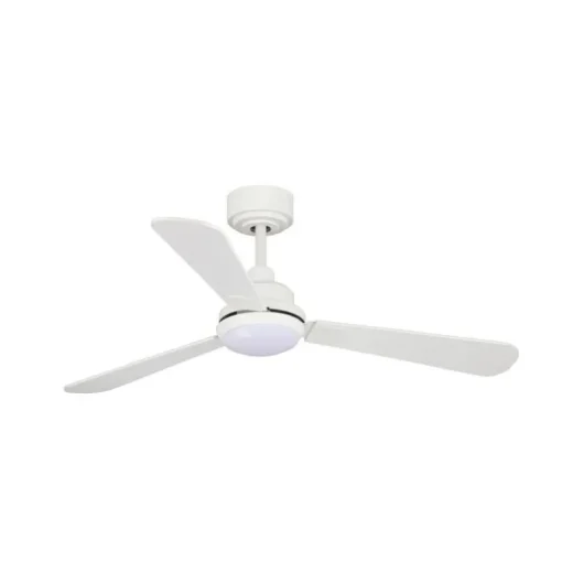 Ventilador de techo Noe LED 18w 3CCT acabado blanco aspas blanco/gris estilo moderno motor DC 106cm Ø