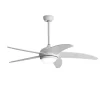 Ventilador de techo Sedan blanco LED 18w 3CCT acabado blanco estilo moderno motor DC 132cm Ø