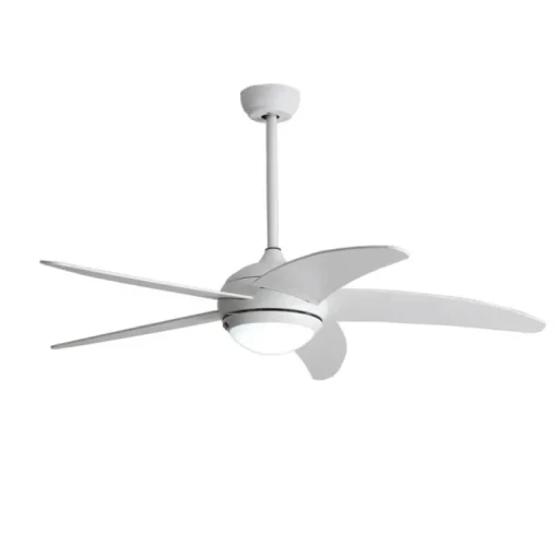 Ventilador de techo Sedan blanco LED 18w 3CCT acabado blanco estilo moderno motor DC 132cm Ø