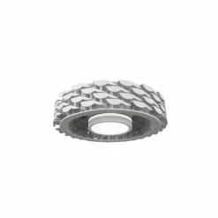 Ventilador de techo Slice blanco LED 24w 3CCT acabado blanco estilo moderno plafón con ventilador motor DC 54cm Ø