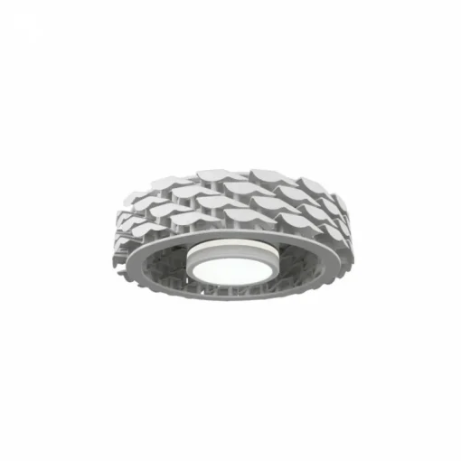 Ventilador de techo Slice blanco LED 24w 3CCT acabado blanco estilo moderno plafón con ventilador motor DC 54cm Ø