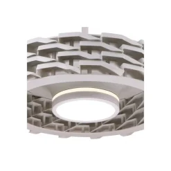 Ventilador de techo Slice blanco LED 24w 3CCT acabado blanco estilo moderno plafón con ventilador motor DC 54cm Ø