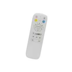 Ventilador de techo Stel Mini blanco/madera LED 20w 3CCT acabado blanco aspas efecto madera estilo moderno motor DC 92cm Ø